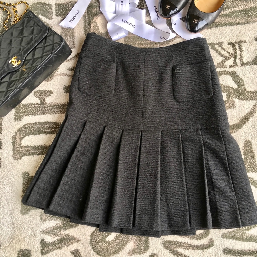 CHANEL Wool blend skirt - Picture 1 of 7
